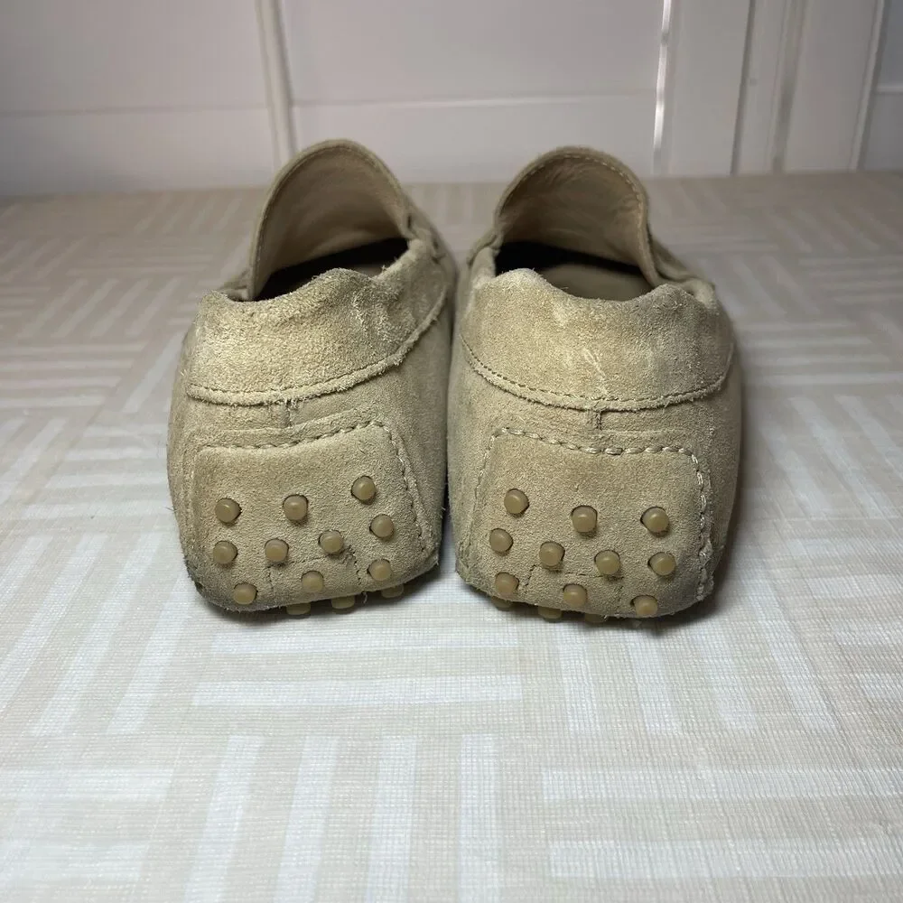 Jack Erwin Parker Driving Loafer Suede Men's Size 10 M Tan Made In Portugal
